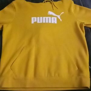 Mustard yellow puma hoodie